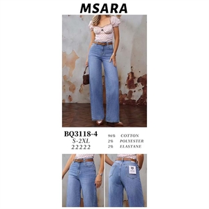 Jeansy szerokie nogawki M'sara  S-2XL