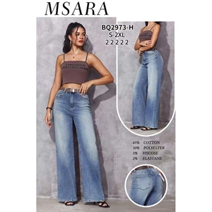 Jeansy szerokie nogawki M'sara  S-2XL