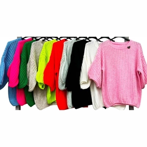 Sweter damski z krótkim rękawem