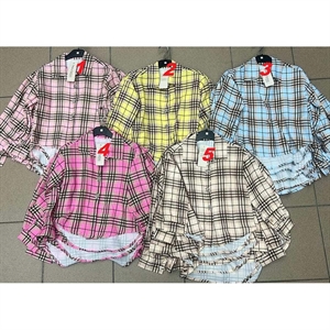 Koszula dziewczęca z długim rękawem  4-14 lat