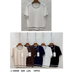 Sweter damski z krótkim rękawem  S/M-L/XL