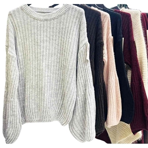 Sweter damski okrągły