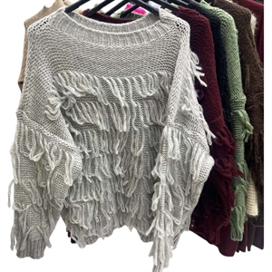 Sweter damski okrągły