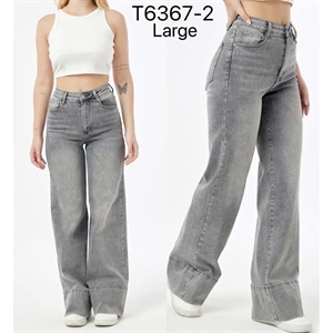 Jeansy szerokie nogawki  34-42