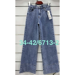 Jeansy szerokie nogawki  34-42