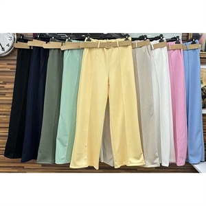 Spodnie szerokie nogawki damskie produkt Włoski