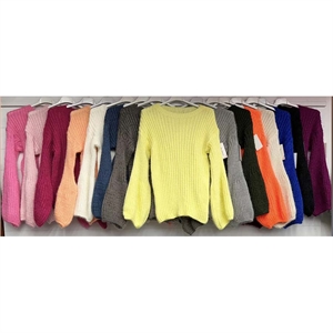 Sweter damski okrągły