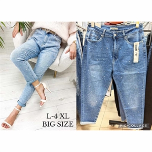 Jeansy mom fit Big Size  L-4XL