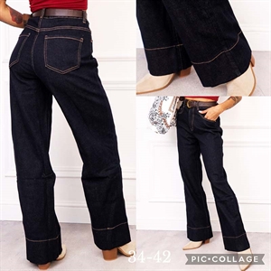 Jeansy szerokie nogawki  34-42