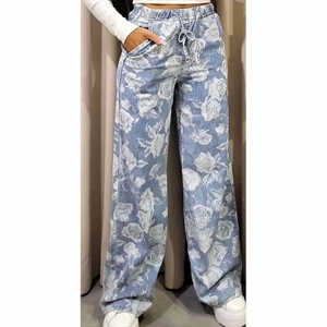 Jeansy szerokie nogawki  34-42