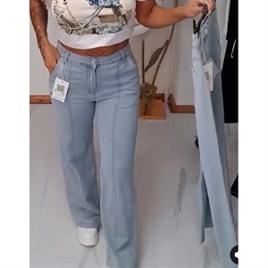 Jeansy szerokie nogawki  XS-XL