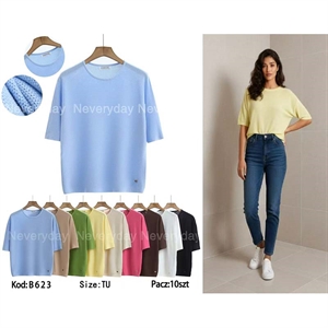 Sweter damski z krótkim rękawem