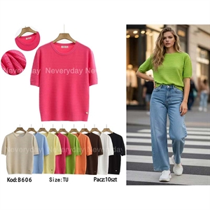 Sweter damski z krótkim rękawem