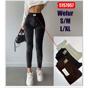 Legginsy welurowe damskie  S/M-L/XL