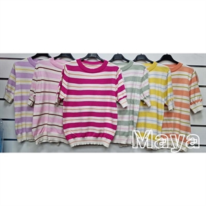 Sweter damski z krótkim rękawem