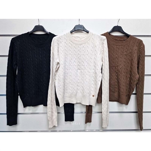 Sweter damski okrągły