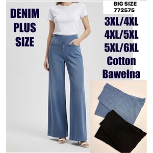 Spodnie szerokie nogawki damskie Big Size  3XL/4XL-5XL/6XL