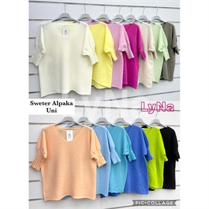 Sweter damski z krótkim rękawem