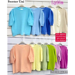 Sweter damski z krótkim rękawem