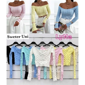 Sweter damski okrągły