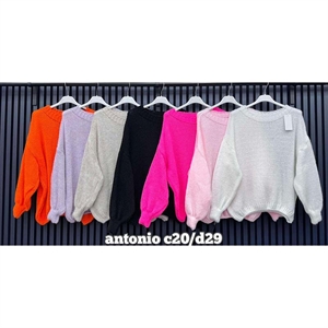 Sweter damski okrągły