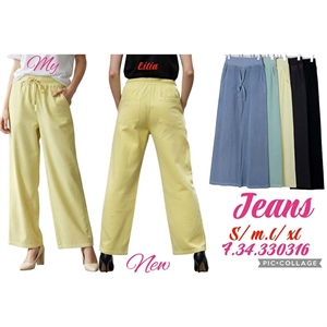 Spodnie szerokie nogawki damskie  S/M-L/XL