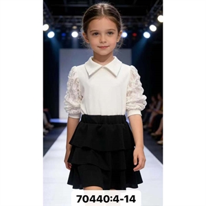 Komplet dziewczęcy ze spódnicą  4-14 lat