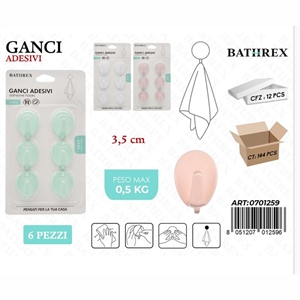 Haczyki samoprzylepne