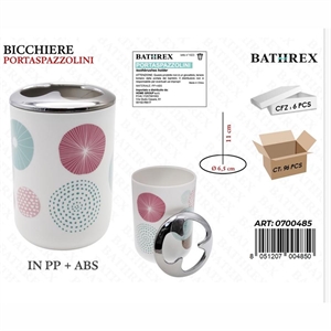 Szklany uchwyt na szczoteczkę do zębów