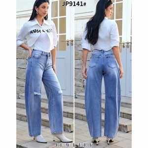 Jeansy szerokie nogawki  34-42