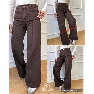 Jeansy szerokie nogawki  34-42