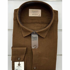 Koszula Ala len na kołnierzu długi rękaw krój Fegular fit produkt Turecki L-3XL