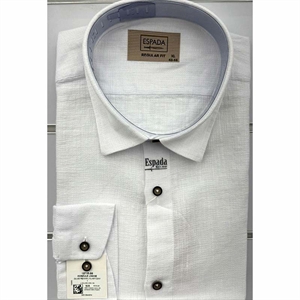 Koszula Ala len na kołnierzu długi rękaw krój Fegular fit produkt Turecki L-3XL