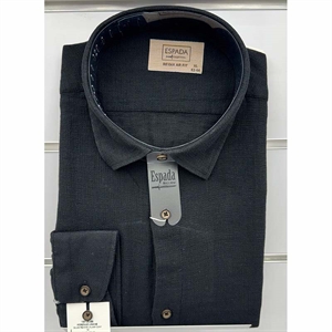 Koszula Ala len na kołnierzu długi rękaw krój Fegular fit produkt Turecki L-3XL