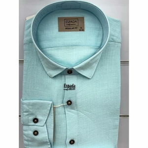 Koszula Ala len na kołnierzu długi rękaw krój Fegular fit produkt Turecki L-3XL