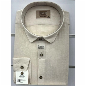 Koszula Ala len na kołnierzu długi rękaw krój Fegular fit produkt Turecki L-3XL