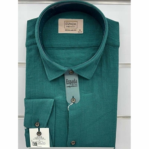 Koszula Ala len na kołnierzu długi rękaw krój Fegular fit produkt Turecki L-3XL