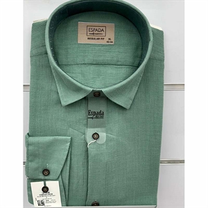 Koszula Ala len na kołnierzu długi rękaw krój Fegular fit produkt Turecki L-3XL