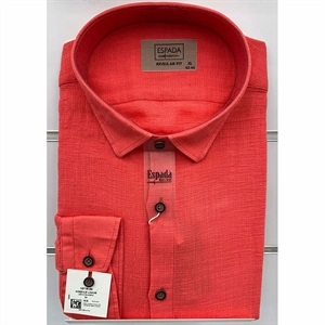 Koszula Ala len na kołnierzu długi rękaw krój Fegular fit produkt Turecki L-3XL