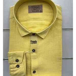 Koszula Ala len na kołnierzu długi rękaw krój Fegular fit produkt Turecki L-3XL