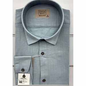 Koszula Ala len na kołnierzu długi rękaw krój Fegular fit produkt Turecki L-3XL