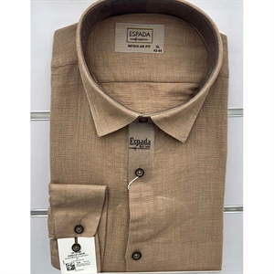 Koszula Ala len na kołnierzu długi rękaw krój Fegular fit produkt Turecki L-3XL