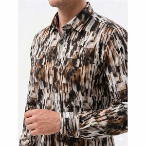 Koszula męska cyfrowy nadruk krój slim fit produkt Turecki  M-2XL