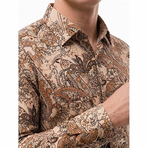 Koszula męska cyfrowy nadruk krój slim fit produkt Turecki  M-2XL