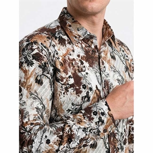 Koszula męska cyfrowy nadruk krój slim fit produkt Turecki  M-2XL