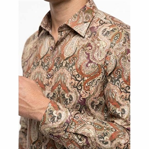 Koszula męska cyfrowy nadruk krój slim fit produkt Turecki  M-2XL