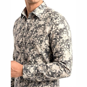 Koszula męska cyfrowy nadruk krój slim fit produkt Turecki  M-2XL