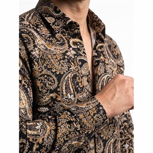 Koszula męska cyfrowy nadruk krój slim fit produkt Turecki  M-2XL