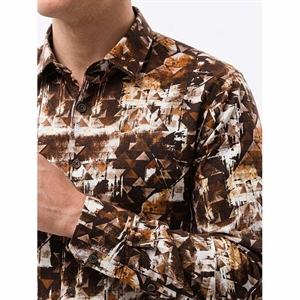 Koszula męska cyfrowy nadruk krój slim fit produkt Turecki  M-2XL