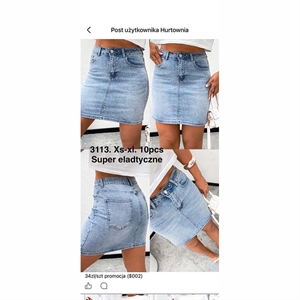 Spódnica jeansowa damska  XS-XL